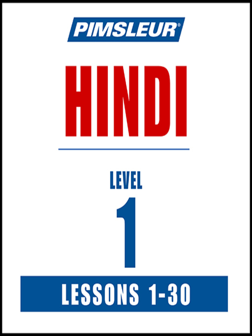 Title details for Pimsleur Hindi Level 1 by Pimsleur - Available
